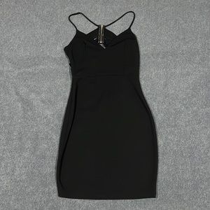 windsor black bodycon mini dress